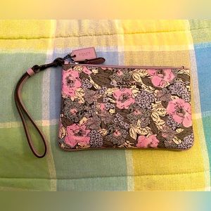 NWT Coach Floral Wristlet